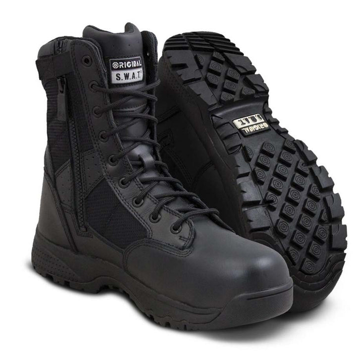 Original SWAT 129101 Metro Men's 9in Waterproof Side-Zip Safety Toe Ta ...