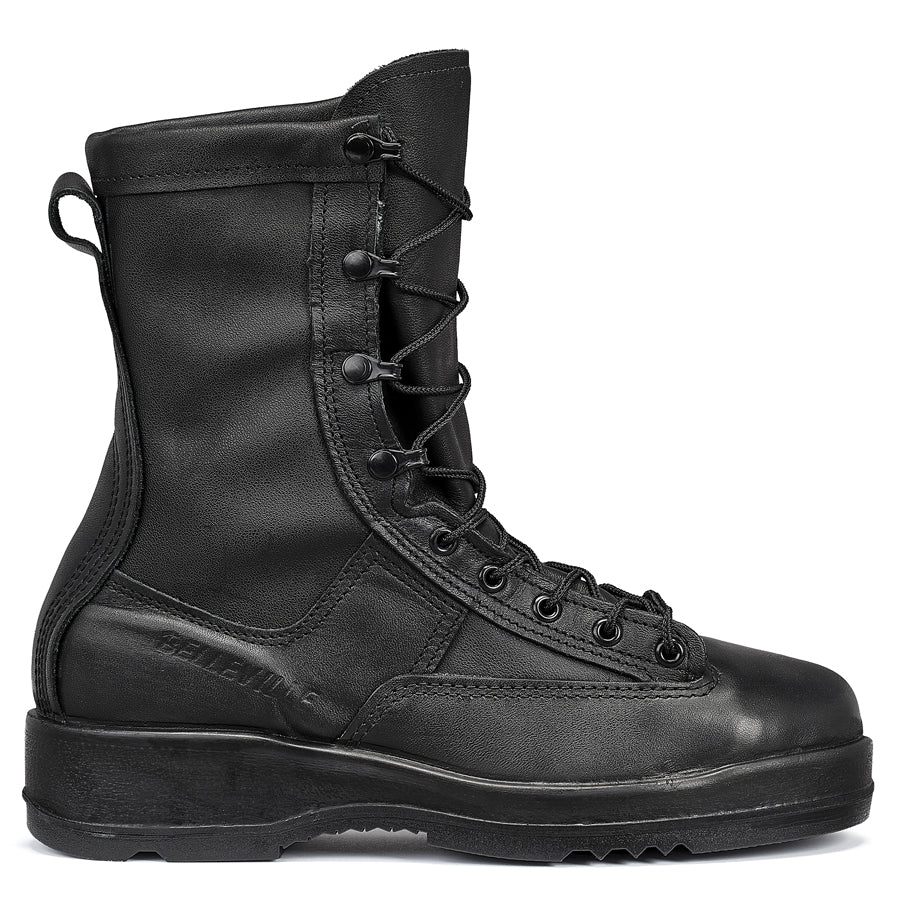 Belleville 800 ST Men's Waterproof Steel Toe Flight & Flight Deck Military Black Duty Boot